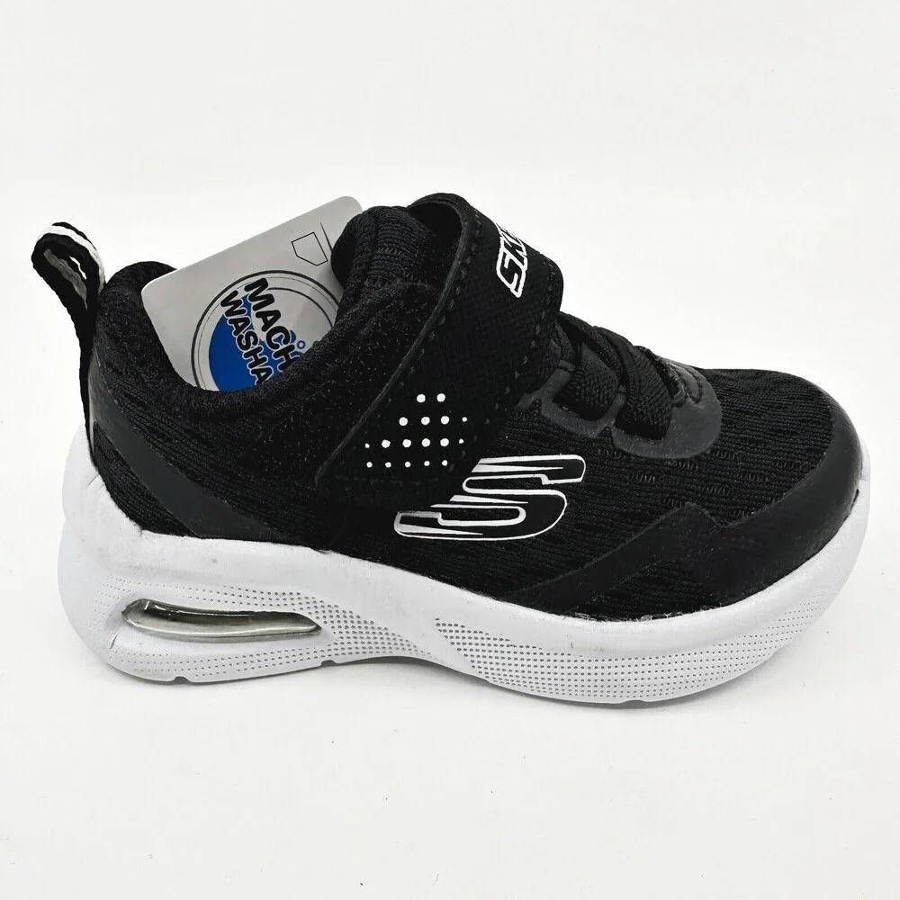 Skechers Microspec Max Torvix Black Toddlers Boys Size 5 Sneakers